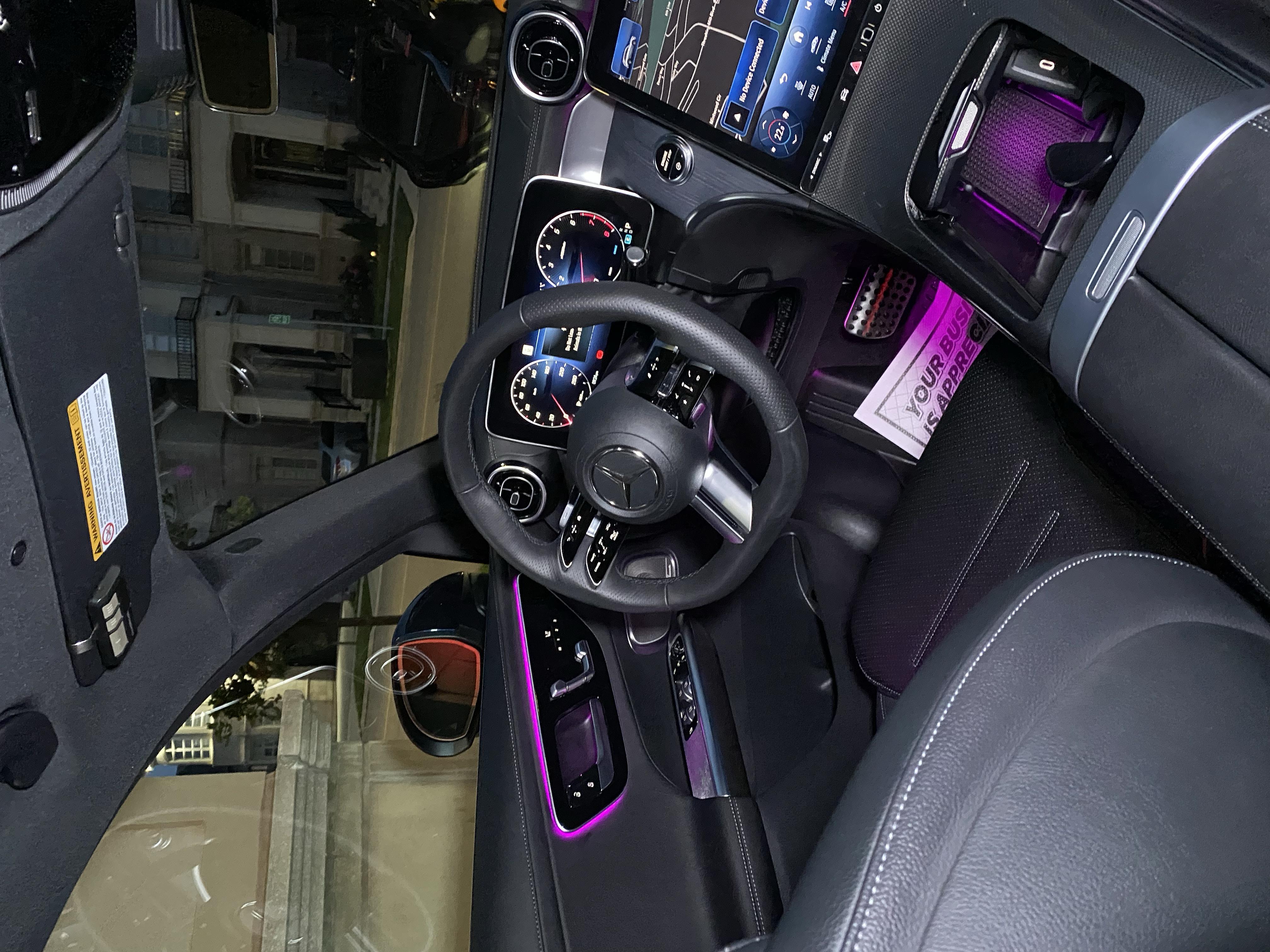 Mercedes interior detail